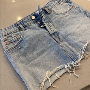 Zara denim mini skirt